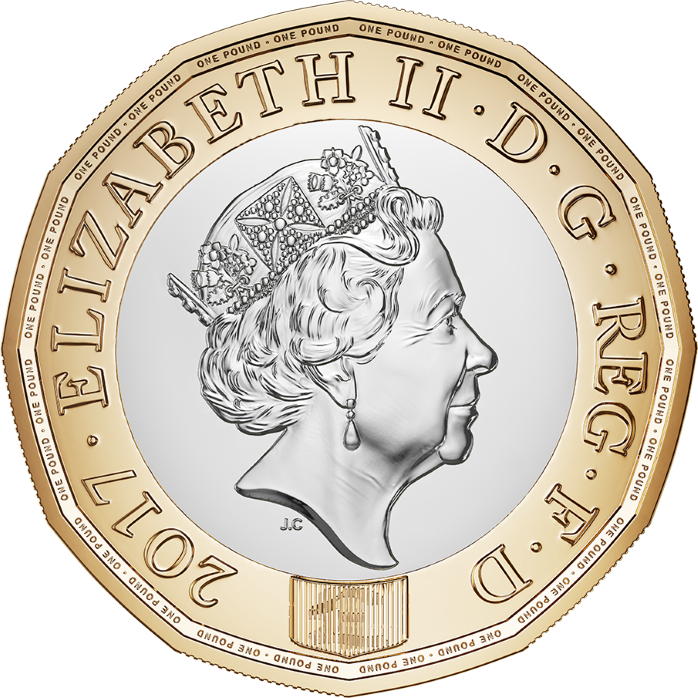 Великобритания выпустит 12-гранную монету в 1 фунт
