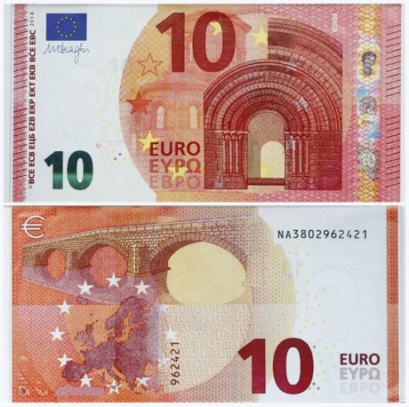 Центральный банк Европы представил новую 10-евровую банкноту 
