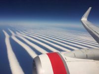 Авиакомпания Virgin Australia сфотографировала облака уникальной формы