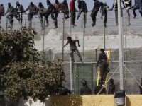 Более тысячи мигрантов из Африки пыталась перелезть шестиметровое ограждение на испанской границе