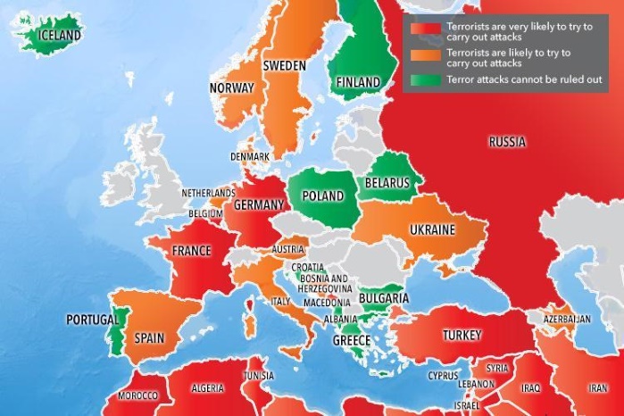 Британия внесла Украину в топ-10 стран с высоким риском терактов