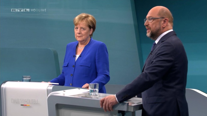 Германия: Меркель победила Шульца на телевизионных дебатах