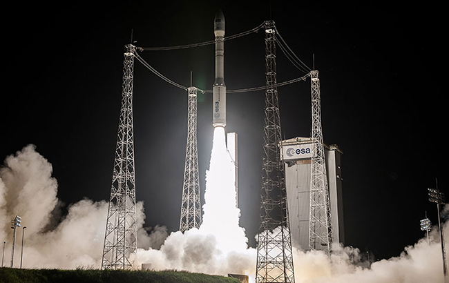 Ракета Vega с украинским двигателем успешно вывела в космос три спутника