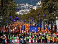 В Барселоне прошла демонстрация за единство с Испанией