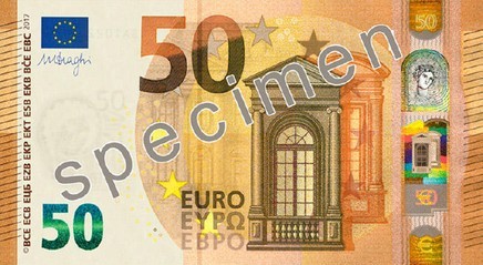 В Евросоюзе вводится новая купюра номиналом в 50 евро, - ЕЦБ 1
