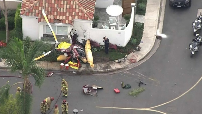 В США вертолет упал на дом, три человека погибли
